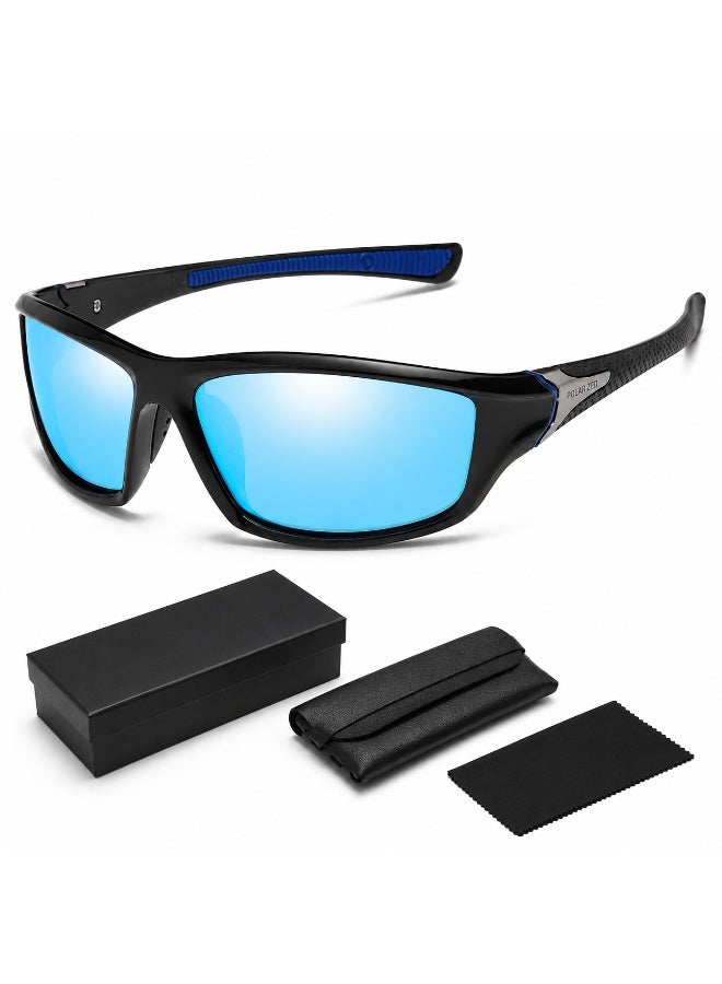 Polarized Sports Sunglasses for Men, UV400 Anti-Glare Eyewear for Fishing, Cycling, Driving, Hiking, Outdoor Activities — Lightweight TR90 Frame - Image 1
