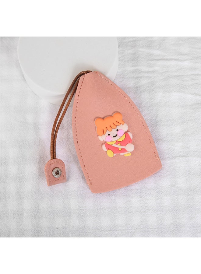 Korean Style Girl Heart Cartoon -out Key Case Creative Pu Leather Car Key Protective Cover Universal
