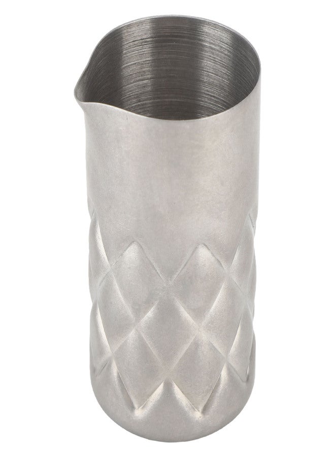 304 Stainless Steel Mixing Glass Rustproof Corrosion Resistance 60ml Cocktail Shaker with Scale for Bar Silver Mesh - Image 1