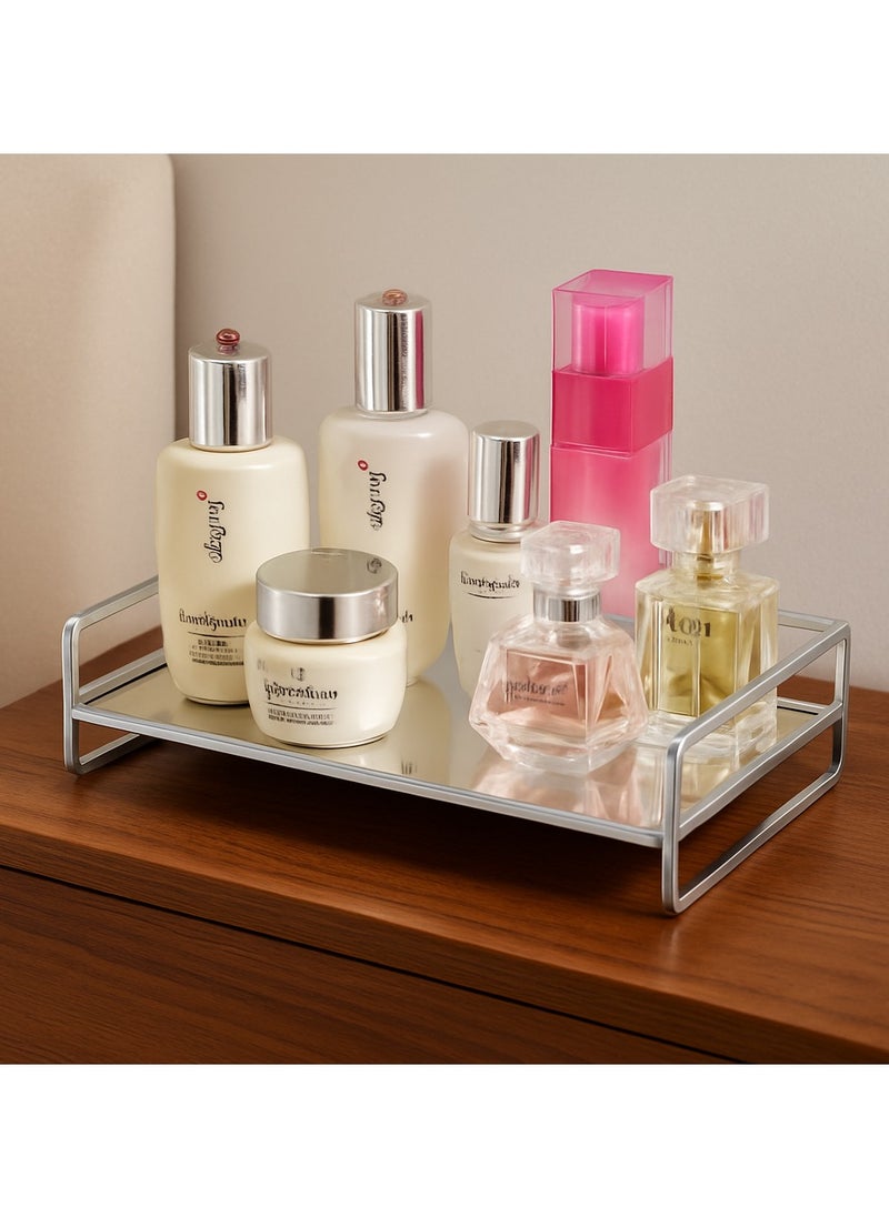 ALMUFARREJ Silver Single Tier Bathroom Organizer  - Image 2