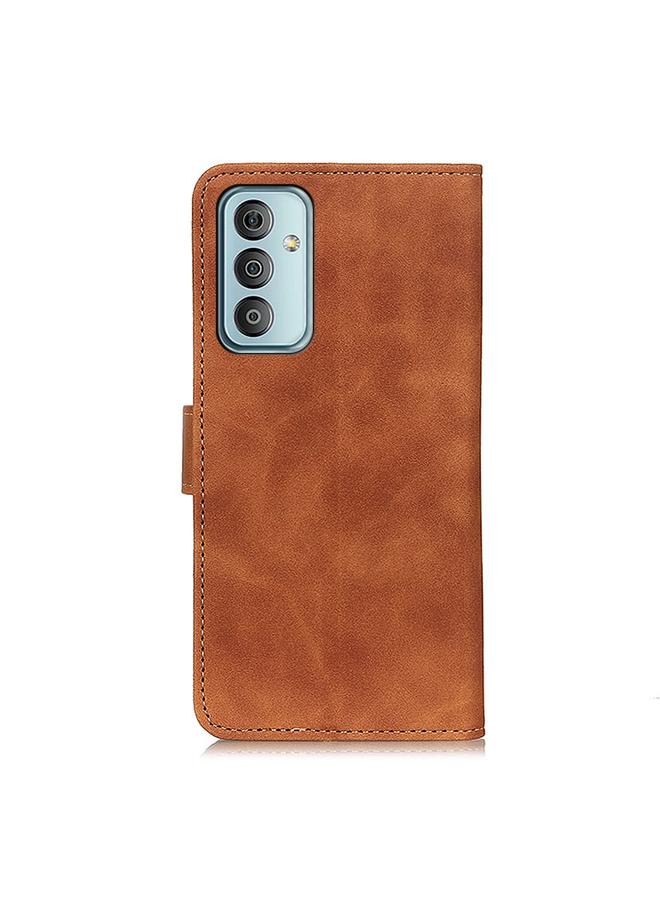 S-TOP Case For Samsung Galaxy M13 4G KHAZNEH Retro Texture Horizontal Flip Leather Phone Case - Image 3
