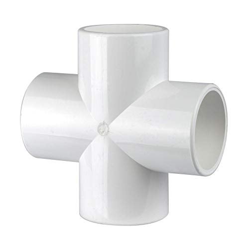 Circo 1-1/2" 4-way Cross PVC Fitting Connector - Image 1