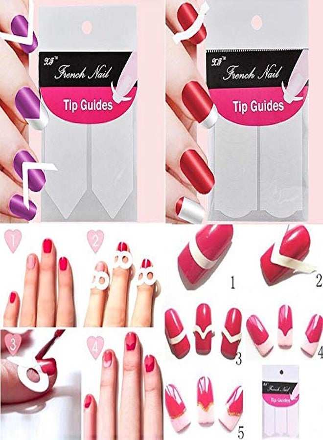 GBSTORE 18 Sheet 22 Different Design French Nail Art Sticker,Nail Art Designs Stencils Manicure Tip Guides Stickers DIY Styling NailTools - Image 5