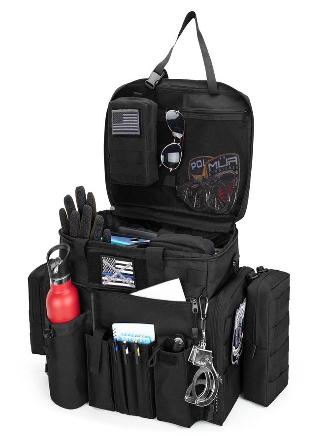 Trunab Patrol Bag, Police Duty Bag, Car Front Seat Organizer with 15.6” Tablet and Laptop Storage for Law Enforcement, Police Patrol, MOLLE Compatible - Image 1