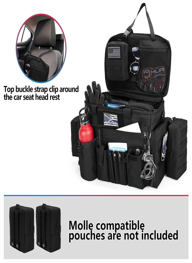 Trunab Patrol Bag, Police Duty Bag, Car Front Seat Organizer with 15.6” Tablet and Laptop Storage for Law Enforcement, Police Patrol, MOLLE Compatible - Image 3