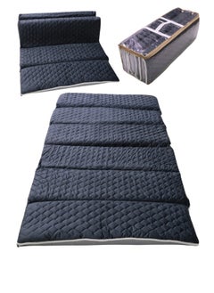 SMART HOME Premium Foam Feel High Density Single Mattress , A soft and comfortable sponge mattress that is foldable and easy to carry with a bag. A multi-use mattress for trips, sleeping, and exercising, and for children, size (190*90*6 cm)  - Image 1