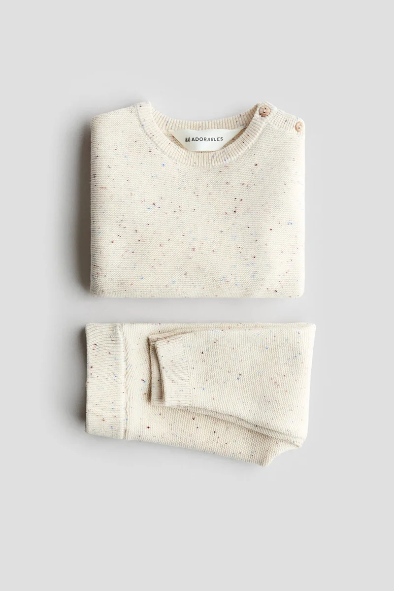 H&M 2-piece fine-knit cotton set