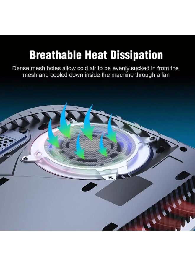 2PCS Dust Filter Fan Filter for PS5 Cover with Cooling Vents for Slim Heatsink Fan Fan Dust Mesh PS5 Heatsink Fan Dust Filter - Image 2