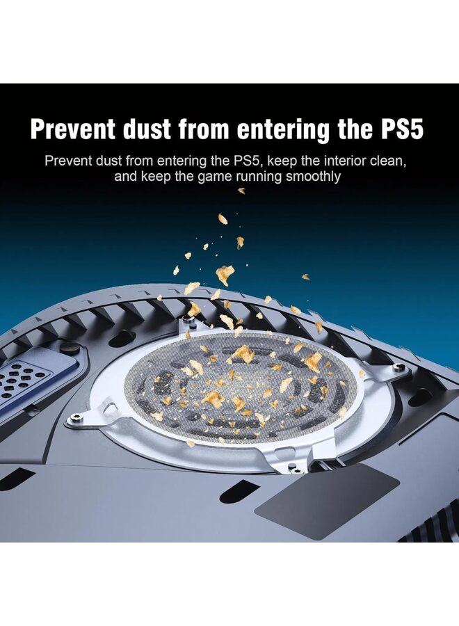 2PCS Dust Filter Fan Filter for PS5 Cover with Cooling Vents for Slim Heatsink Fan Fan Dust Mesh PS5 Heatsink Fan Dust Filter - Image 3