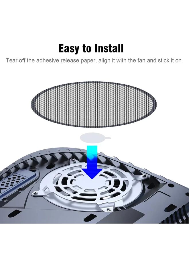 2PCS Dust Filter Fan Filter for PS5 Cover with Cooling Vents for Slim Heatsink Fan Fan Dust Mesh PS5 Heatsink Fan Dust Filter - Image 5