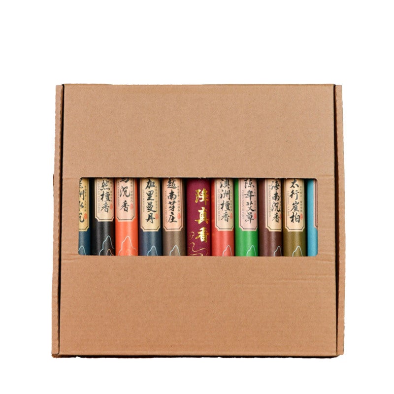 Natural Wormwood Incense Sticks 11 Boxes Herbal Blend - Gentle Soothing Fragrance Aromatherapy Sticks for Meditation and Sleep - Image 1