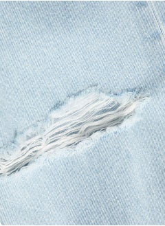 JACK & JONES High Rise Relaxed Fit Distress Jeans  - Image 4