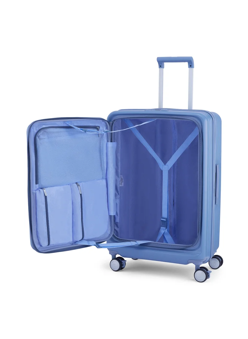 امريكان توريستر American Tourister Trento + Spinner 68 cm - Elemental Blue - 3 Years Global Warranty