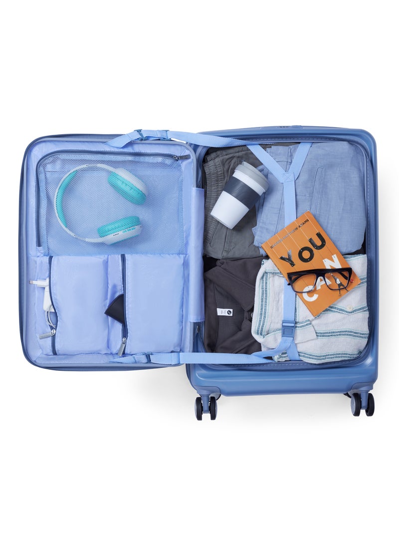 AMERICAN TOURISTER - Trento Spinner 68cm Expandable Luggage Elemental Blue TSA Lock Polycarbonate - Image 1