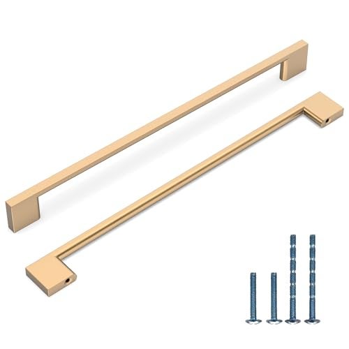 KNOKLOCK 6 Pack 126 Inch320mm Kitchen Cabinet Handles Champagne Bronze Cabinet Pulls Kitchen Cabinet Hardware Drawer Pulls for Cupboard Wardrobe - Image 1