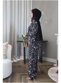 Jimmy Le Bond Chic Waves Matching Set – Premium Modest Wear (Black Elegance)  - Image 5