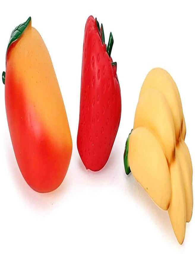 Euphoria Rk Toys Fruit Soft Chu Chu/Squeeze Sound Fruit PlaySet for Kids - 6 Pcs - Image 2