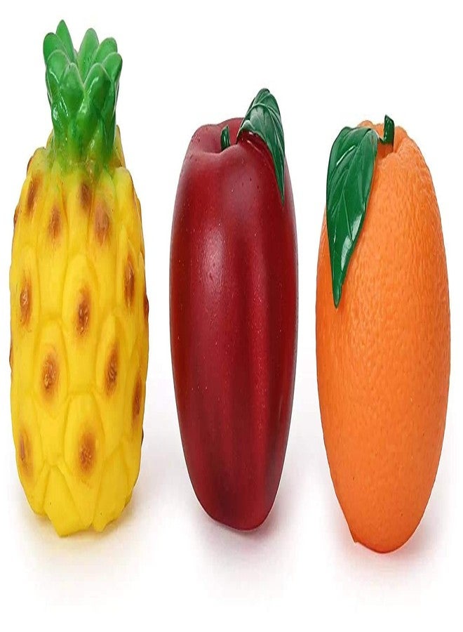 Euphoria Rk Toys Fruit Soft Chu Chu/Squeeze Sound Fruit PlaySet for Kids - 6 Pcs - Image 3