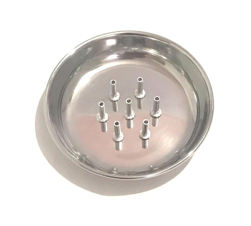 Pass Pass Stainless Steel Agarbatti Stand with Plate | Silver Incense Stick Holder | Durable & Easy-to-Clean Puja Accessory for Home & Temple Use - Image 3