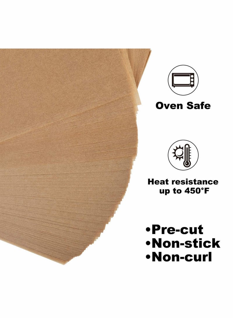SYOSI Parchment Paper Baking Sheets 8 x12 Inches 100 Pcs Precut Non-Stick Parchment Paper for Baking Cooking Grilling Frying and Steaming Unbleached Fit for Quarter Sheet Pans - Image 4