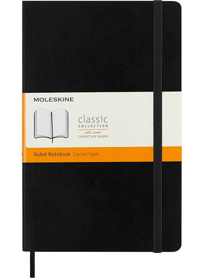 MOLESKINE Classic Notebook Soft Cover Large 12.7 X 21.6 Cm Ruled Lined - Image 1