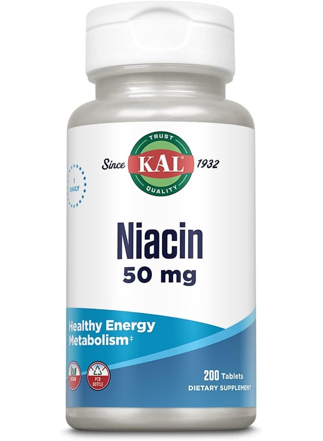 Kal Niacin- 50mg 200 Tablets - Image 1