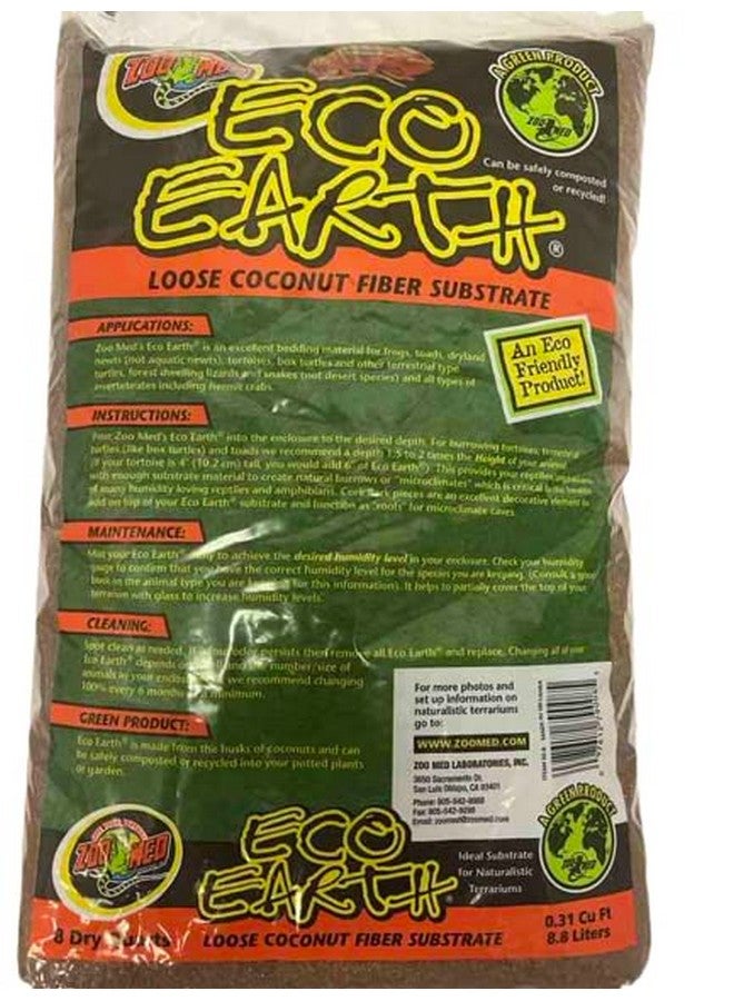 ركيزة ألياف جوز الهند السائبة من NewZooland ZM Eco Earth سعة 8 كوارت مع ركيزة HydroBalls خفيفة الوزن من الطين الموسع لتراريوم الزواحف بوزن 2.5 رطل - Image 3