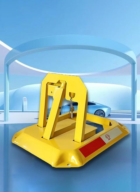 4.5kg Parking Space Lock Folding Parking Barrier, Manual Parking Space Lock with Keys for Garage, Street, Private Area