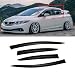 CMVT Auto Window Visors for 20122015 Honda Civic Sedan 4Door OutsideMount Shatterproof Rain Guards Vent Deflector Shade Dark Smoke 2013 2014 TapeOn 4PCS - Image 2