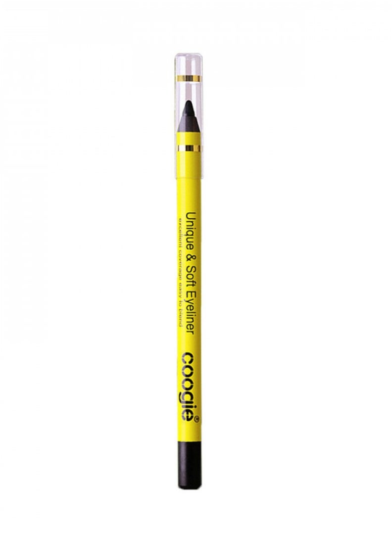 Coogie Unique And Soft Waterproof Eye Liner - 01 Intense Black