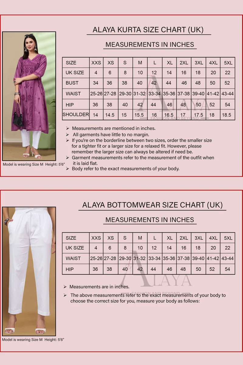 Alaya Mauve Women Hand Embroidered Lucknowi Chikankari Rayon Kurta Set-AL4077KS for Women | Best Price UAE