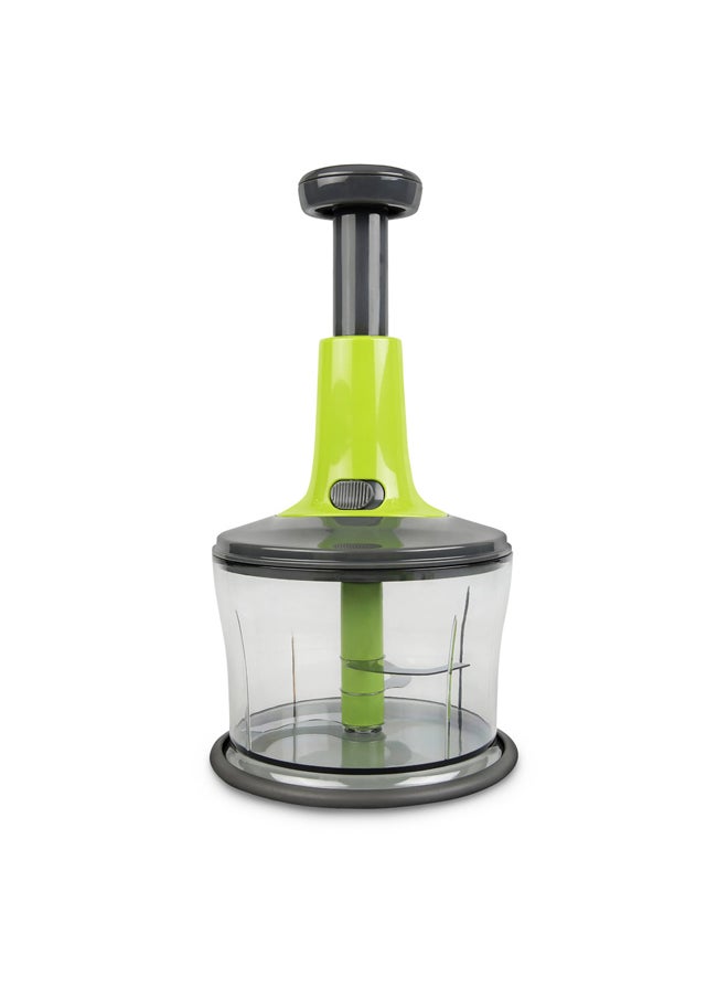 AL SANIDI - Vegetables and fruit slicer, Manual Vegetables slicer, Green, Size 15*29 Cm - Image 1