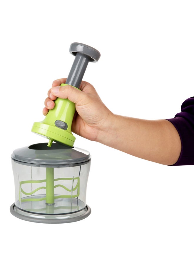 AL SANIDI - Vegetables and fruit slicer, Manual Vegetables slicer, Green, Size 15*29 Cm - Image 1