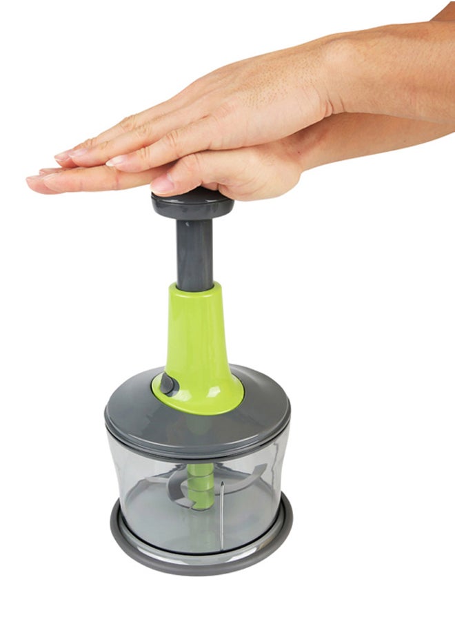 AL SANIDI - Vegetables and fruit slicer, Manual Vegetables slicer, Green, Size 15*29 Cm - Image 1