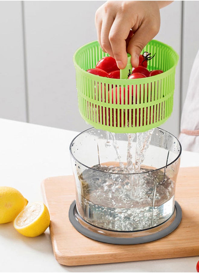 AL SANIDI - Vegetables and fruit slicer, Manual Vegetables slicer, Green, Size 15*29 Cm - Image 1