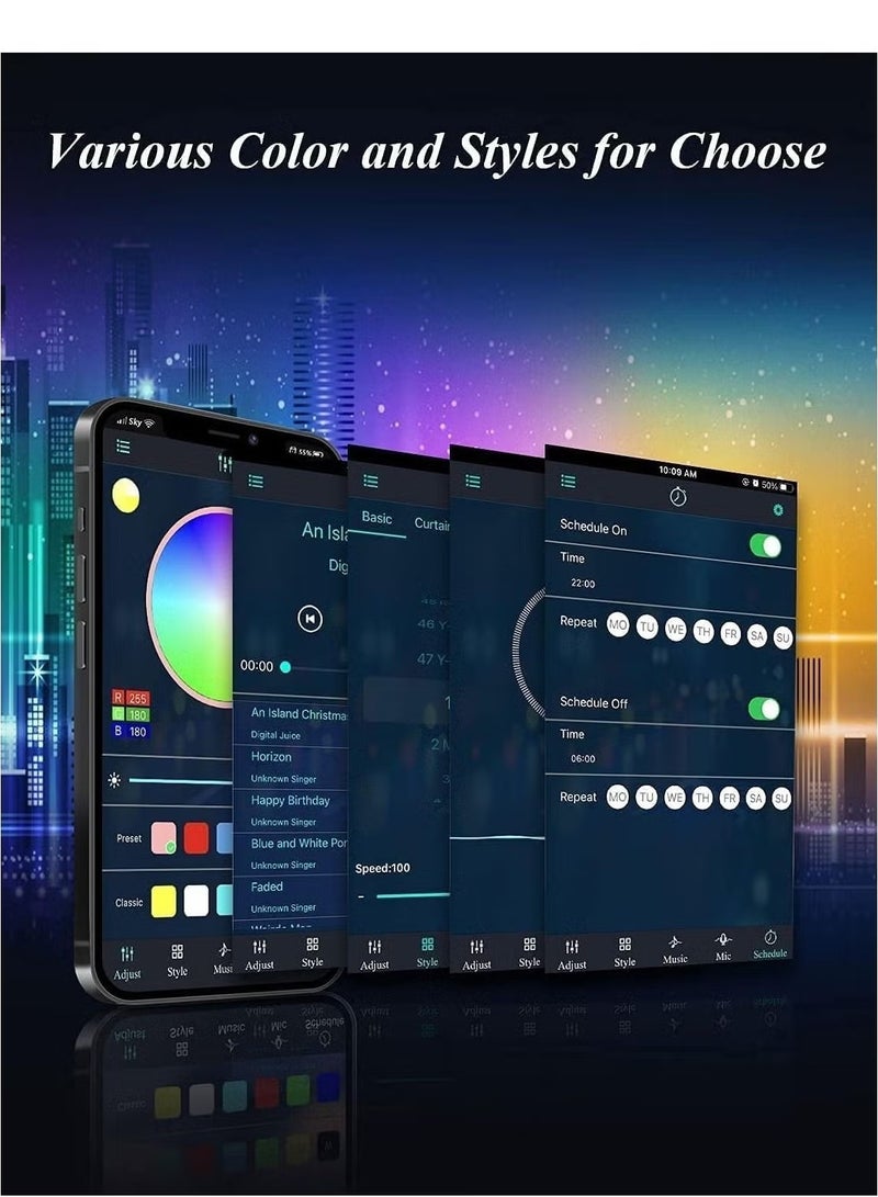 Raxoom Corner Floor Lamp, RGB Color Changing Corner Lamp, Smart LED Floor Lamp Controlled by APP&Remote with Reactive Music Mode and DIY Mode - Image 4