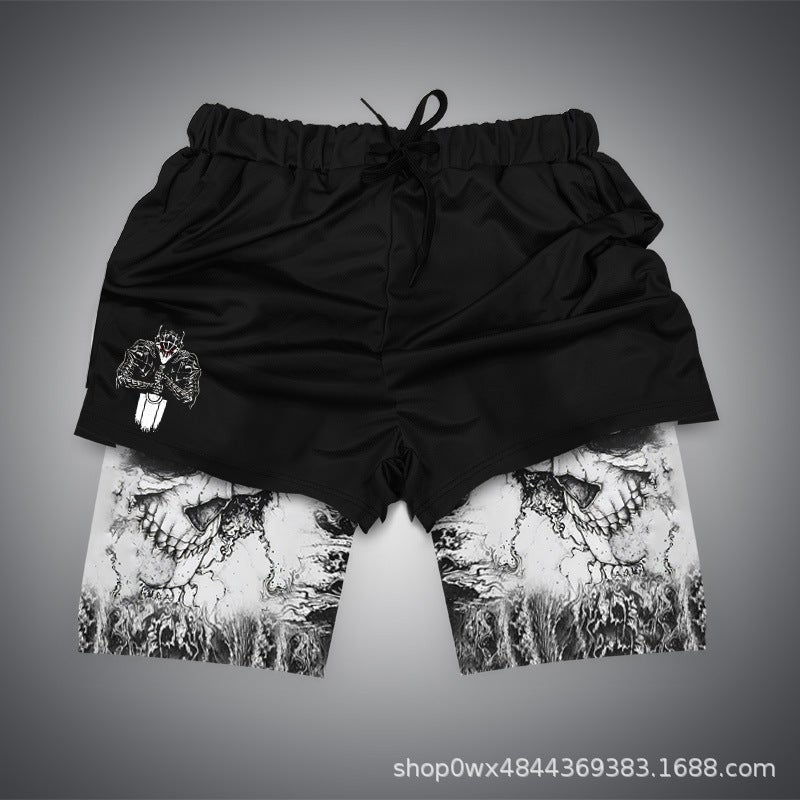 Dragon Ball Series 3D Digital Printing Shorts Double-Layer Beach Pants E-Commerce Supply Beach - Image 1