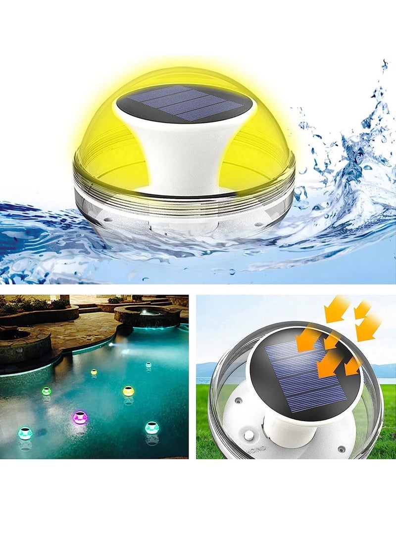 Captaintech Floating Solar Pool Lights, Solar Colour Changing Water Floating Light, Waterproof LED Pond Lights, Luminous Balls, Light for Pool, Garden, Yard, Outdoor Decoration - Image 3