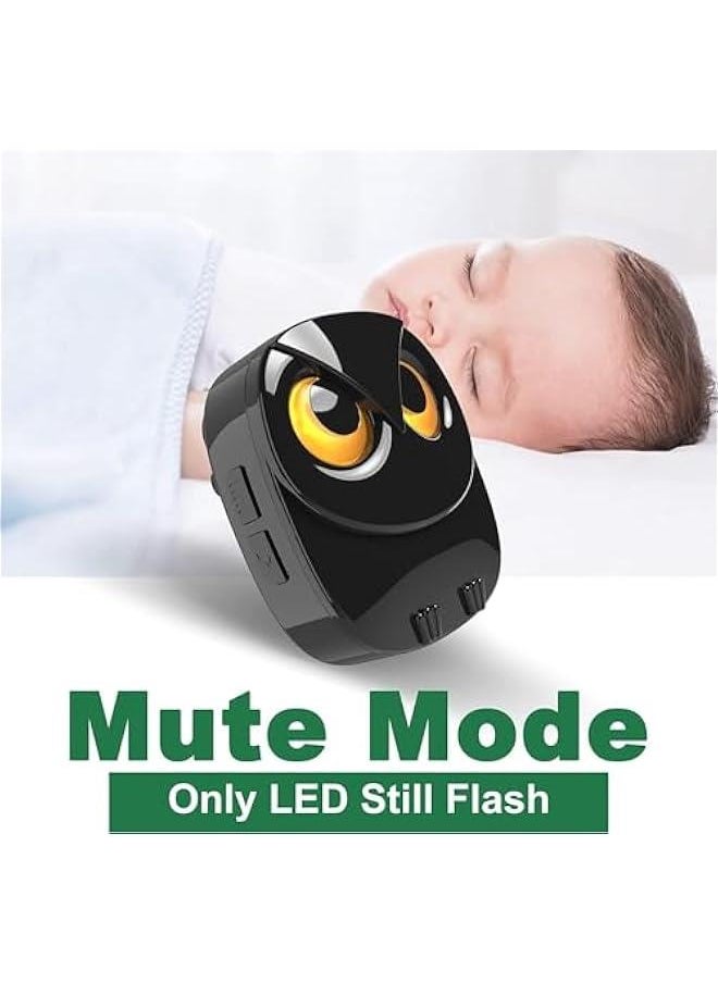 MOXO - Wireless Doorbell Cute Owl Doorbell Weatherproof IP65 Outdoor Remote Push on 1000 feet Long Wireless Range35 Classic Melodies Optional LED Flash1Receiver+1Transmitter - Image 1