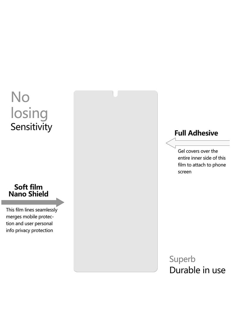 Samsung Galaxy S23 Ultra Privacy Screen Protector,Ceramic Matte Soft Film for Samsung Galaxy S23 Ultra 5G (6.8"), Full Adhesive, Anti-Scratch, 3D Curve Fit, Touch Sensitive (Ceramic Matte Privacy) - Image 4