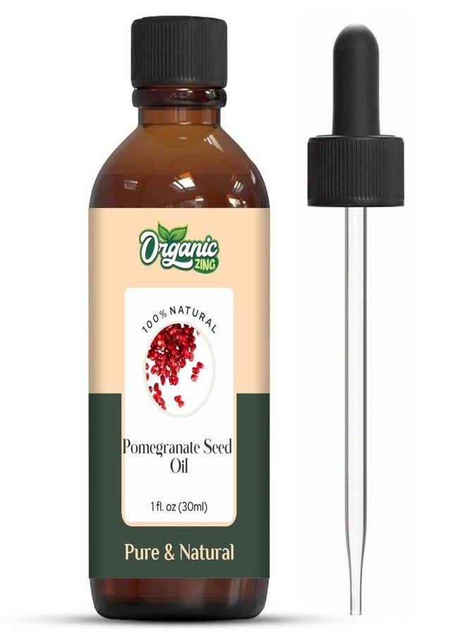 ORGANIC ZING زيت بذور الرمان العضوي من أورجانيك زينج - درجة تجميلية - 30 مل - زيت نباتي للعناية بالبشرة، وخلطات الشعر، وتركيبات مستحضرات التجميل المنزلية - Image 1