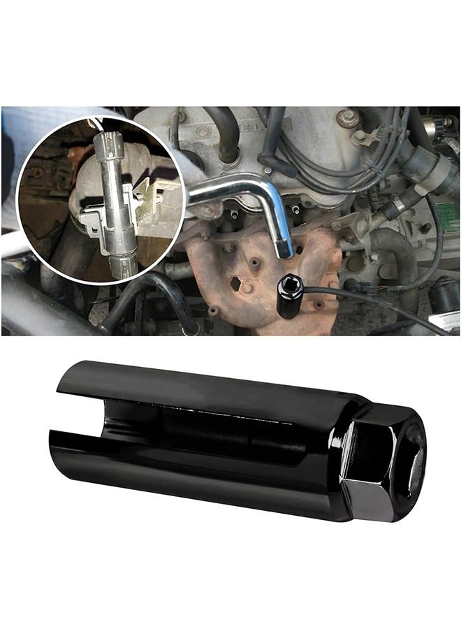 Oxygen Sensor Socket with Side Wire Cutout 3/8” Inch Drive x 7/8” (22mm) fits All Vehicle O2 Removal and Installation Offset Oxygen Sensor Socket - Image 1