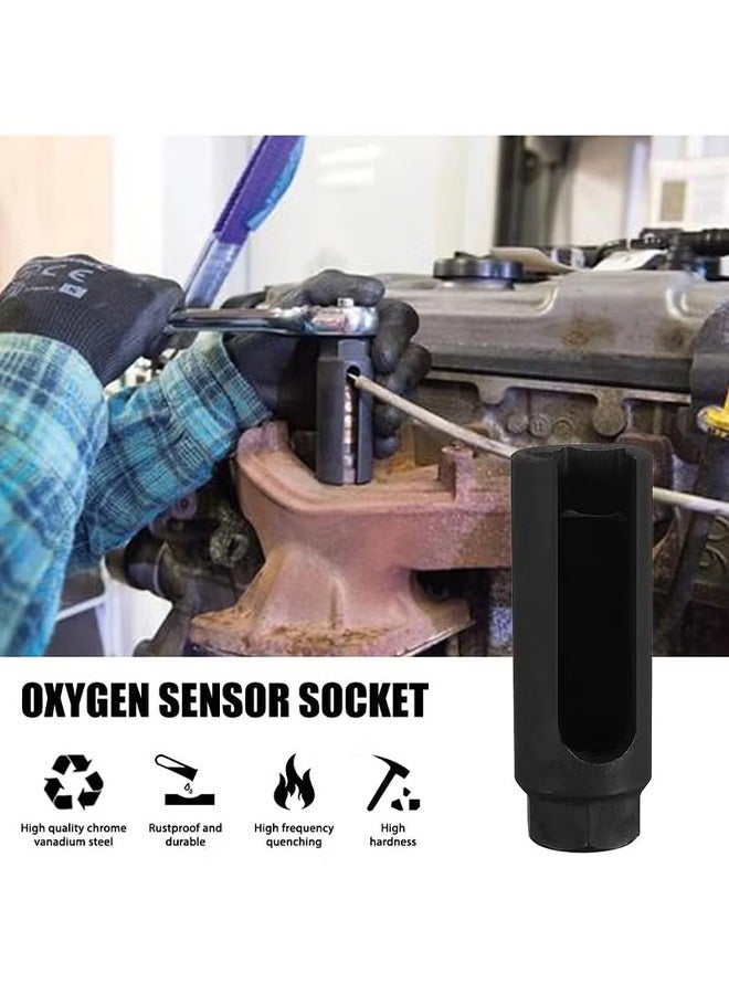Oxygen Sensor Socket with Side Wire Cutout 3/8” Inch Drive x 7/8” (22mm) fits All Vehicle O2 Removal and Installation Offset Oxygen Sensor Socket - Image 5