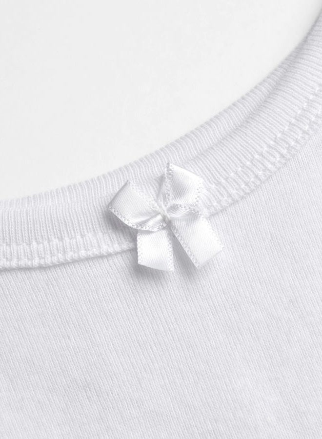 Rene Rofe Girls Undershirt Camisole Tank Tops, White, Toddler (4T) (Pack of 6)' - Image 4