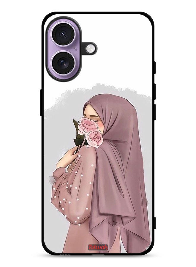 Tolwak Apple iPhone 17 Protective Case Cover Holding Roses Girl Art - Image 1