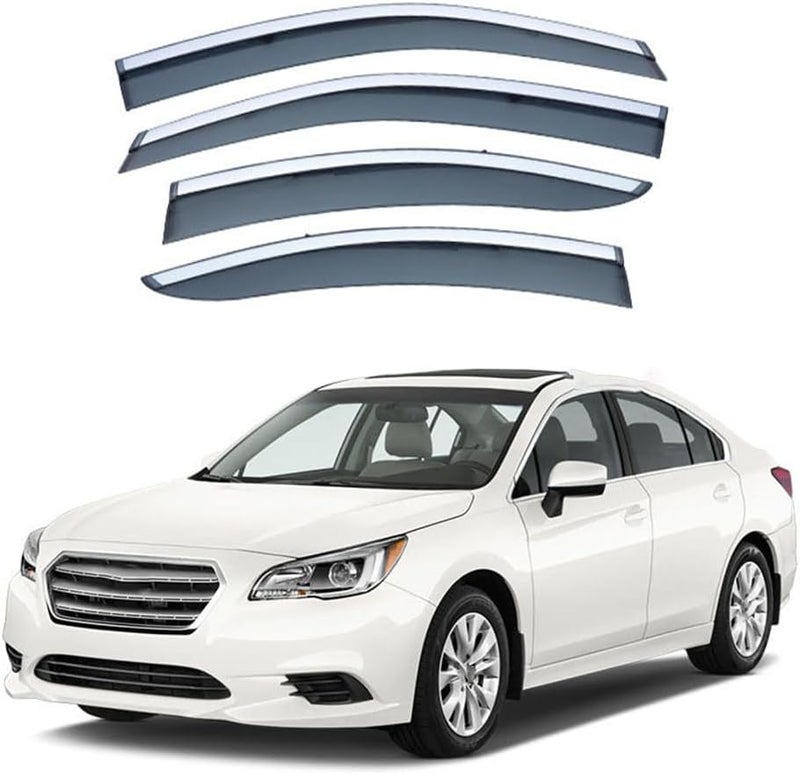 Premium Wind Deflector for Subaru Legacy Sedan MK6-BN-BS 2015-2020 Window Side Visor Keep Your Car Ventilated in Rain Reduce Wind Turbulence External Accessories - Image 1