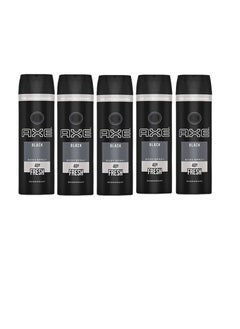 Axe Pack of 5 Black Deodorant 48H Fresh Body Spray 150ml  - Image 1