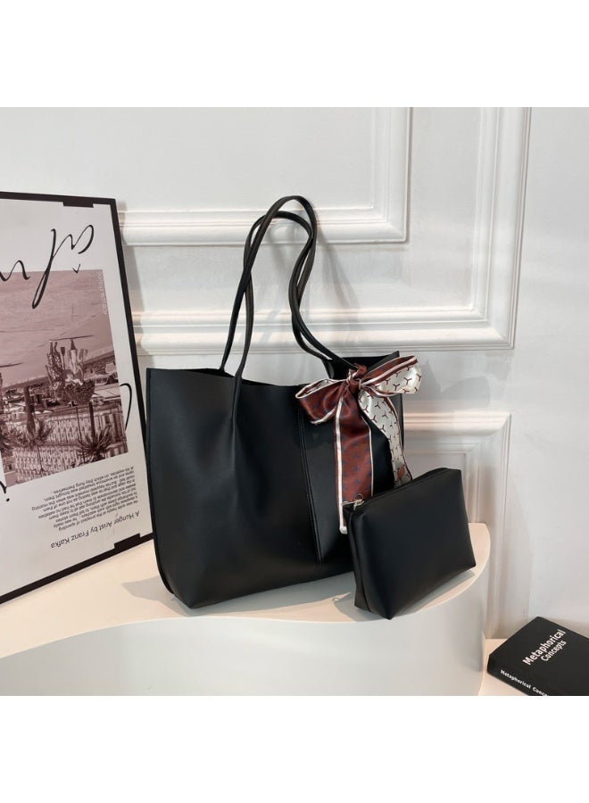 عرب شنطة كتف نسائية أنيقة – حقيبة كبيرة يومية مع محفظة صغيرة – خفيفة وعملية للعمل والخروج - Image 3