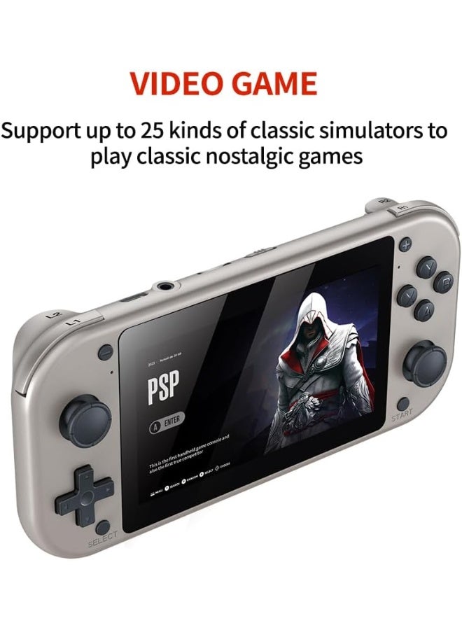 M17 Retro Handheld Game Console 4.3" LCD Screen, Built-in 128GB Card with 20,000+ Classic Games, Emuelec System, Portable Video Gaming Console - Image 4