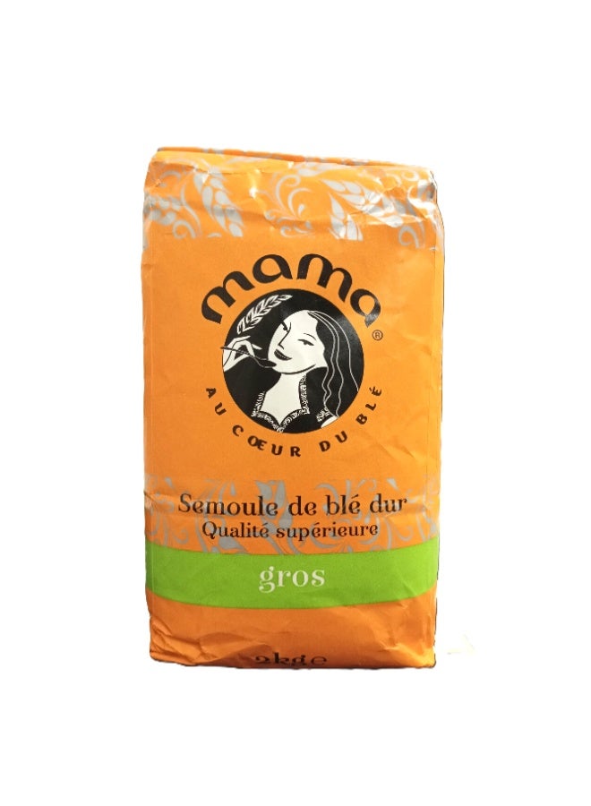 Mama Algerian Durum Wheat Semolina, Coarse, 2 kg - Image 1
